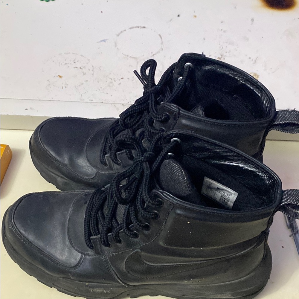 Black High-Top Sneakers